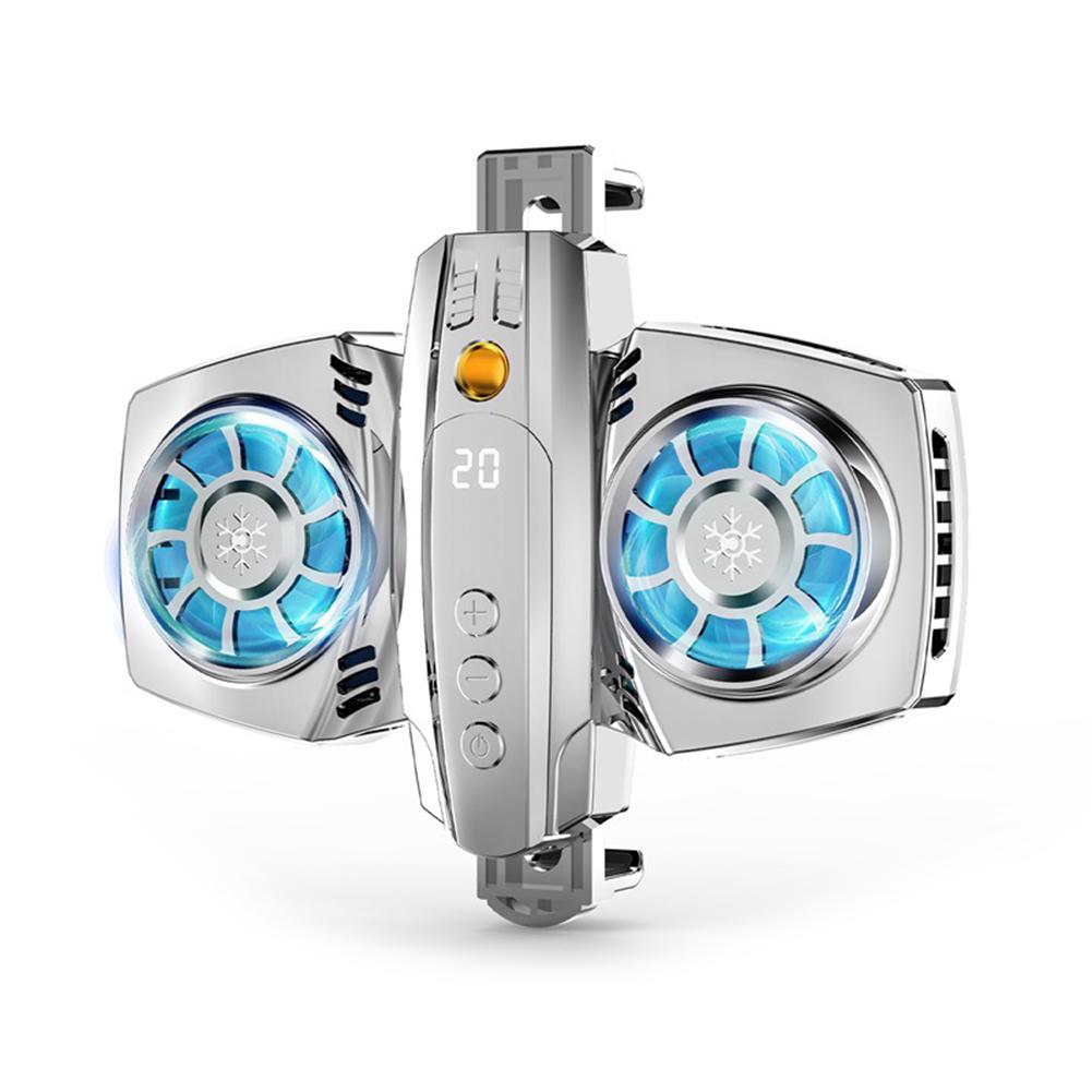 Система охлаждения Вентилятор охлаждения Радиатор Телефонный кулер Универсальный мобильный телефон Игровой вентилятор охлаждения Радиатор Охладитель Теплоотвод серебряный